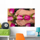 feet bath with roses Wall Mural