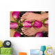 feet bath with roses Wall Mural