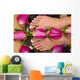 feet bath with roses Wall Mural