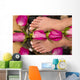 feet bath with roses Wall Mural