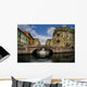 Russia, Saint-Petersburg, Bridges of Winter Channel near The Erm Wall Mural