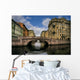 Russia, Saint-Petersburg, Bridges of Winter Channel near The Erm Wall Mural
