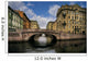 Russia, Saint-Petersburg, Bridges of Winter Channel near The Erm Wall Mural