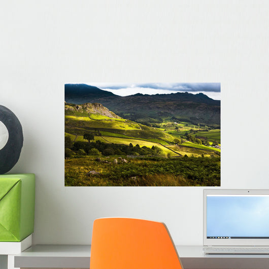 Langdale Hills Of Western Lake District Wall Mural