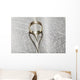 Close up of a gold ring with the shadow of an heart Wall Mural