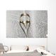 Close up of a gold ring with the shadow of an heart Wall Mural