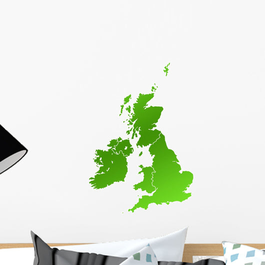 United Kingdom Map Wall Mural