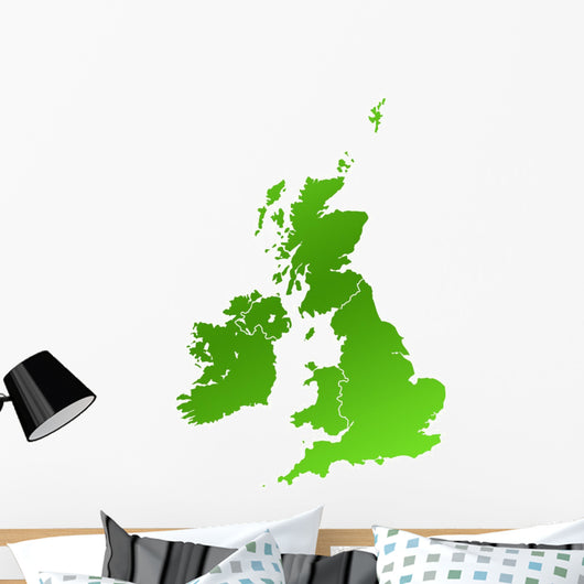 United Kingdom Map Wall Mural