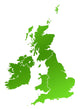 United Kingdom Map Wall Mural