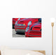 red mini coopers Wall Mural