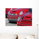red mini coopers Wall Mural