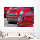 red mini coopers Wall Mural