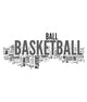 Basketball Concepts on White Background Wall Decal