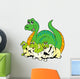 Dinosaur Mom With Cute Babies Wall Decal