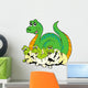 Dinosaur Mom With Cute Babies Wall Decal