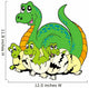 Dinosaur Mom With Cute Babies Wall Decal