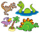 Various Dinosaur Collection Wall Decal