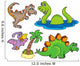 Various Dinosaur Collection Wall Decal