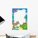 Prehistoric Frame with Dinosaurs