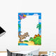 Prehistoric Frame with Dinosaurs