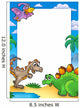 Prehistoric Frame with Dinosaurs
