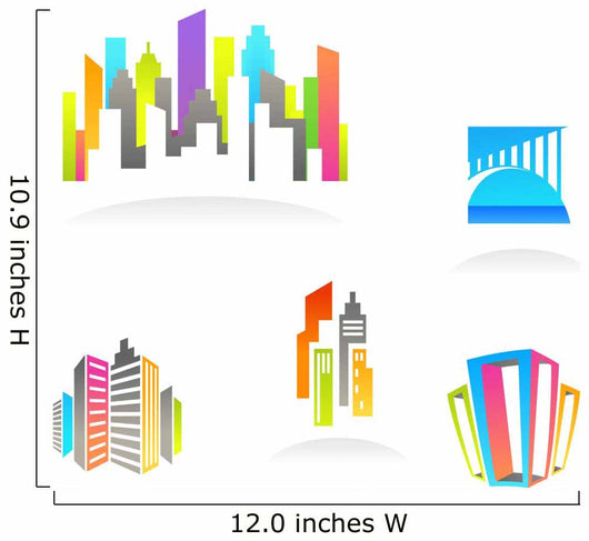 Real estate and construction icons / logos - 3 Wall Decal