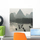 Boats Along The Li River At Sunset Wall Mural