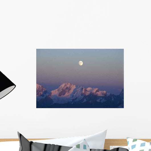 Caucasus Mountains Night Wall Decal