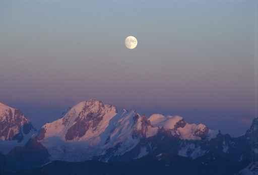 Caucasus Mountains Night Wall Decal