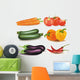 The big colorful group of vegetables. Photo-realistic vector. Wall Mural