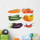 The big colorful group of vegetables. Photo-realistic vector. Wall Mural