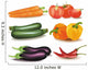 The big colorful group of vegetables. Photo-realistic vector. Wall Mural