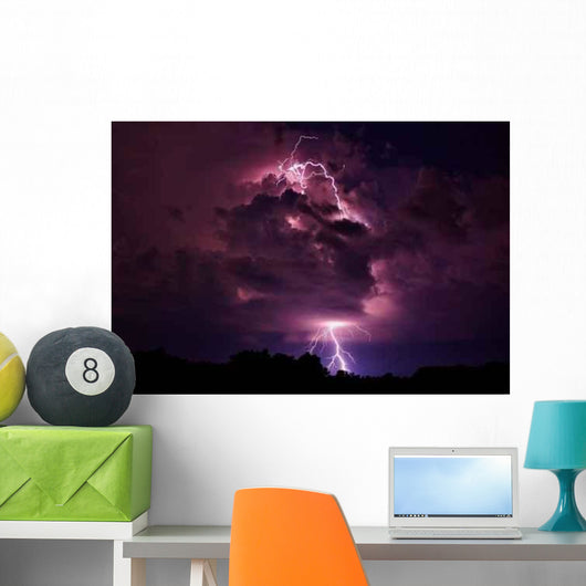Lightning Strike Wall Decal