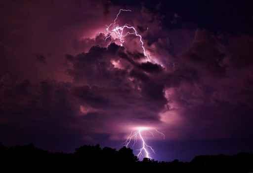 Lightning Strike Wall Decal
