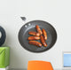 Sausages in Frying Pan Wall Decal