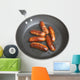 Sausages in Frying Pan Wall Decal