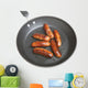 Sausages in Frying Pan Wall Decal