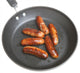 Sausages in Frying Pan Wall Decal