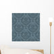 Luxury Seamless Grey Floral Wall Decal