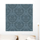 Luxury Seamless Grey Floral Wall Decal