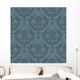 Luxury Seamless Grey Floral Wall Decal