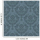 Luxury Seamless Grey Floral Wall Decal