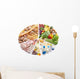 Pie Chart of Food Pyramid Wall Decal