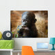 Cute Baby Bonobo Monkey Wall Mural