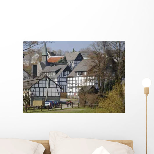 Half-timbered Houses Sauerland Wall Decal