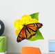 Monarch Butterfly Flower Wall Decal