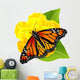 Monarch Butterfly Flower Wall Decal
