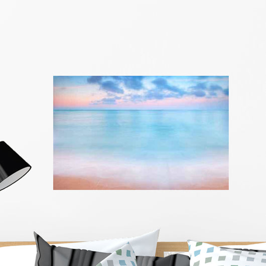 Peaceful Sunset over Sea Wall Decal