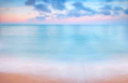 Peaceful Sunset over Sea Wall Decal