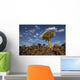 Quiver Tree With Cirrocumulus Floccus Warm In Orange Wall Mural